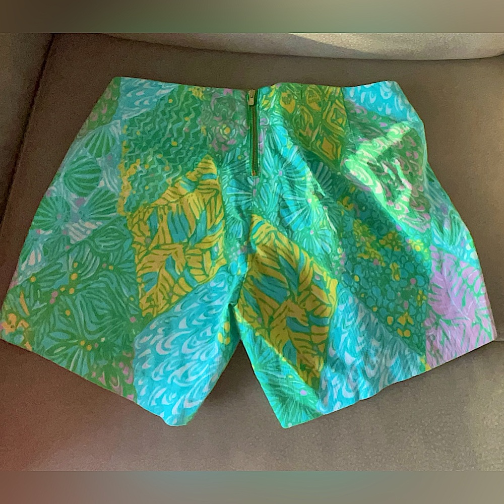 NWOT Vintage Lilly Pulitzer Dobby-Printed Deenie Shorts In Multi Sundance Print - Picture 16 of 17
